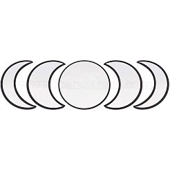 Mondphasenspiegel aus Acrylholz&nbsp;DIY-WH0167-48B