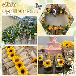 100 Stück künstliche Sonnenblume aus Stoff&nbsp;DIY-SP0005-96A