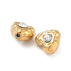 Cuentas de rhinestone de cristal de acero inoxidable 304&nbsp;STAS-U050-01E-G