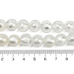 Manuell Silberfolie Glasperlen Stränge&nbsp;LS-FOIL-F002-01F