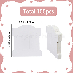 100 Stück Blanko-Papier-Displaykarten für Haarspangen&nbsp;CDIS-SP0001-36
