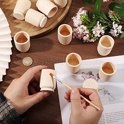 12 taza de madera sin terminar&nbsp;WOOD-CA0001-87B