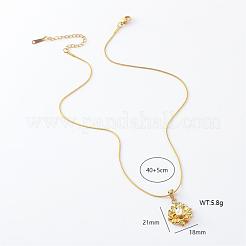 Collier vintage en acier inoxydable avec pendentif en forme de fleur de lotus et perles d'imitation pour femme&nbsp;AX2809
