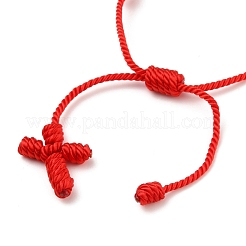 Tobilleras trenzadas con hilo de nailon ajustable&nbsp;AJEW-AN00313