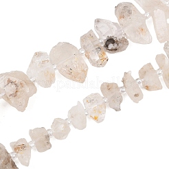 Hilos de cuentas de diamantes herkimer naturales&nbsp;GG-CBA533A-A01-02