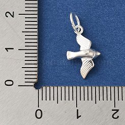 925 Vogelanhänger aus Sterlingsilber mit Biegeringen.&nbsp;FIND-U013-03S