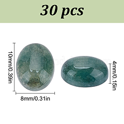 30 Stück natürliche Moosachat-Cabochons&nbsp;G-HY0001-74