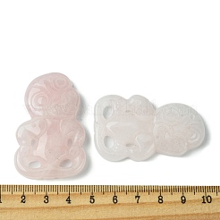 Natürlichen Rosenquarz große Anhänger&nbsp;G-G113-01D