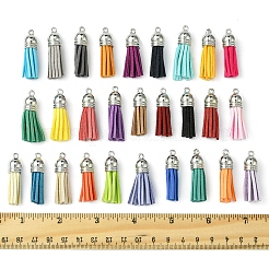 56pcs 28 Farben faux Wildleder Quaste Anhänger Dekorationen&nbsp;FIND-FS0003-12