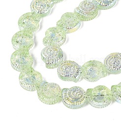 Chapelets de perles en verre transparent électrolytique&nbsp;EGLA-Q136-02A-08