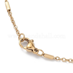 Collar de cadena satélite de acero inoxidable 304 con revestimiento iónico (IP) para hombres y mujeres&nbsp;STAS-B039-13G
