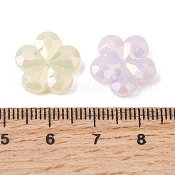 Placage uv perles acryliques opaques&nbsp;OACR-G058-17C