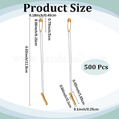 500 Stück Polyester-Kleidungsetiketten-Etikettenschnur&nbsp;DIY-CY0003-20