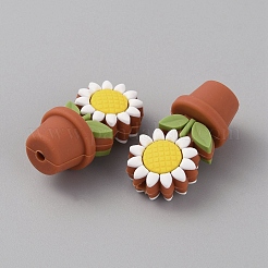 Vaso di fiori di girasole perline in silicone ecologico per uso alimentare&nbsp;SIL-TAC0002-20E