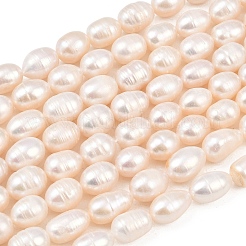 Fili di perle di perle d'acqua dolce coltivate naturali&nbsp;PEAR-F020-23B