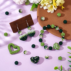 58 Stück handgefertigte Polymer Clay Strassperlen-Sets&nbsp;CLAY-BT0001-06