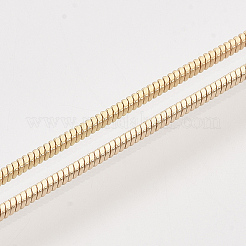 Fabrication de collier de chaîne de serpent carré en laiton&nbsp;MAK-T006-10B-KC