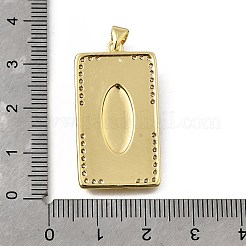 Ottone micro spianare pendenti zirconi&nbsp;KK-Q066-17A-G
