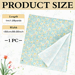 Tela de algodón con estampado de flores para prendas y manualidades&nbsp;DIY-WH0622-781C
