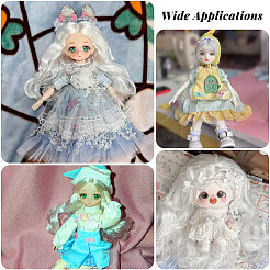 Pelo de muñeca de poliéster&nbsp;AJEW-WH0459-28C