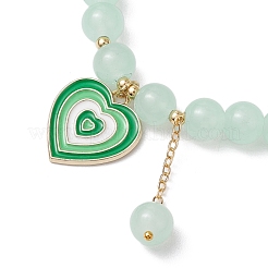 Braccialetti elasticizzati con perline di vetro rotonde da 8 mm&nbsp;BJEW-JB10731