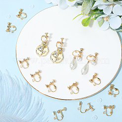40 pieza de accesorios para pendientes con clip de acero inoxidable quirúrgico 316&nbsp;STAS-BBC0008-58B
