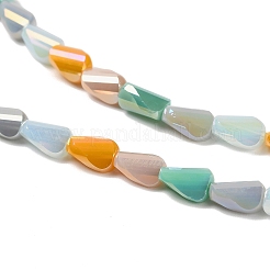Chapelets de perles en verre électroplaqué&nbsp;EGLA-P065-01A-04