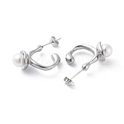 Boucles d'oreilles à tige en acier inoxydable 304&nbsp;EJEW-D095-11P
