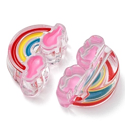 5 Uds. Cuentas de esmalte acrílico transparente&nbsp;OACR-YW0001-31B