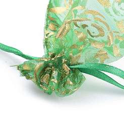 Gedruckt Organza Beutel&nbsp;OP-R024-7x9-M
