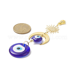 Decoraciones colgantes de murano mal de ojo hechas a mano&nbsp;HJEW-JM00912-02