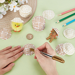 30 Stück 2 Stile Papier mit Stoffpuppenhut&nbsp;DIY-GA0008-44