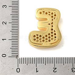 Micro pavé di ottone placcato a cremagliera perdanti di zirconi trasparenti&nbsp;KK-C067-11G-E