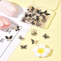 28 stücke 6 stile legierung strass anhänger&nbsp;ENAM-FS0002-67