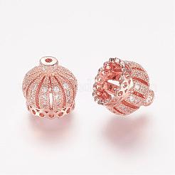 Perline zirconi micro pave  in ottone&nbsp;ZIRC-K063-14