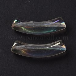 Placage uv perles acryliques irisées arc-en-ciel transparentes&nbsp;X-OACR-A016-01M