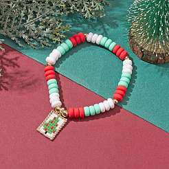 Handgefertigte Stretch-Armbänder aus Polymertonperlen für Frauen&nbsp;BJEW-MZ00042-01