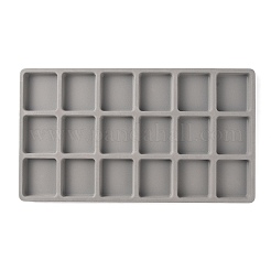 Résine flocage 16 grilles perlage bijoux design perles plateau de rangement&nbsp;TOOL-WH0134-69A