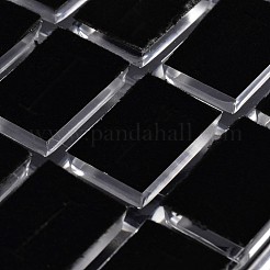 Cuboide caselle di visualizzazione anello in vetro organico&nbsp;X-RDIS-N015-03