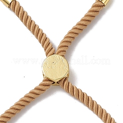 Bracelets coulissants en corde milan torsadée à moitié finis&nbsp;FIND-G032-01G-01