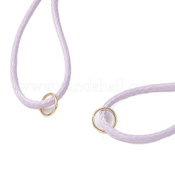 5 bracelet réglable en cordon de polyester ciré de 5 couleurs&nbsp;AJEW-JB01314-01
