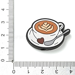 Cuentas de silicona con tema de café&nbsp;SL-CBACE28-01E