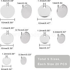 Breloques en acier inoxydable 304&nbsp;STAS-UN0015-99P