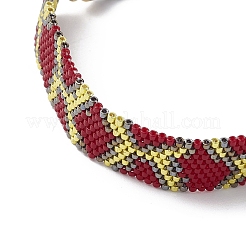 Braccialetti scorrevoli con perline di vetro miyuki&nbsp;BJEW-MZ00159