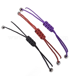 3 pz costellazioni regolabile in nylon intrecciato braccialetti di perline per donne e uomini&nbsp;BJEW-JB11325-08