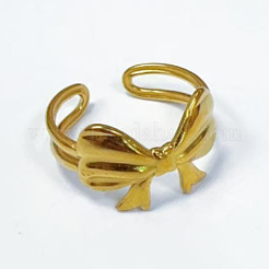 Anelli polsini in acciaio inossidabile 304&nbsp;RJEW-OY001-02G