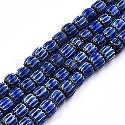 Colliers de perles chevron en fil de verre filé à la main&nbsp;X-LAMP-N023-003-01