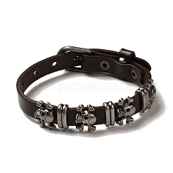 Armband mit Totenkopfnieten aus Legierung&nbsp;LS-BJEW-C037-04B