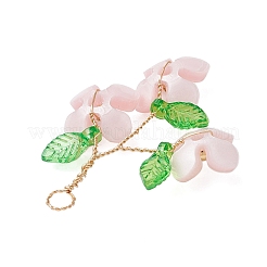 Plástico con colgantes de acrílico y alambre de cobre.&nbsp;PALLOY-JF03601-04