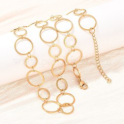 Collane con catena ad anello in acciaio inossidabile 304 da 8 mm e 12 mm&nbsp;NJEW-P343-02B-G